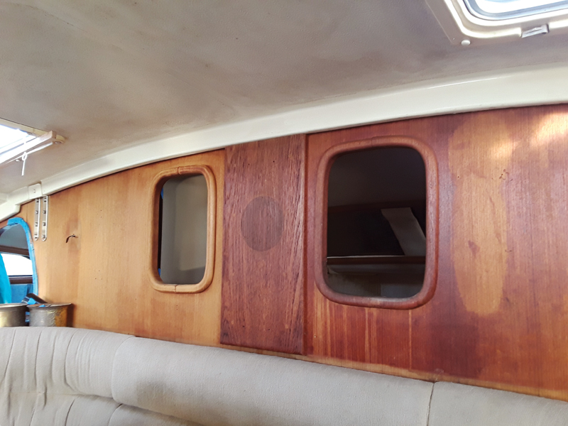 refinishing teak on sailboat